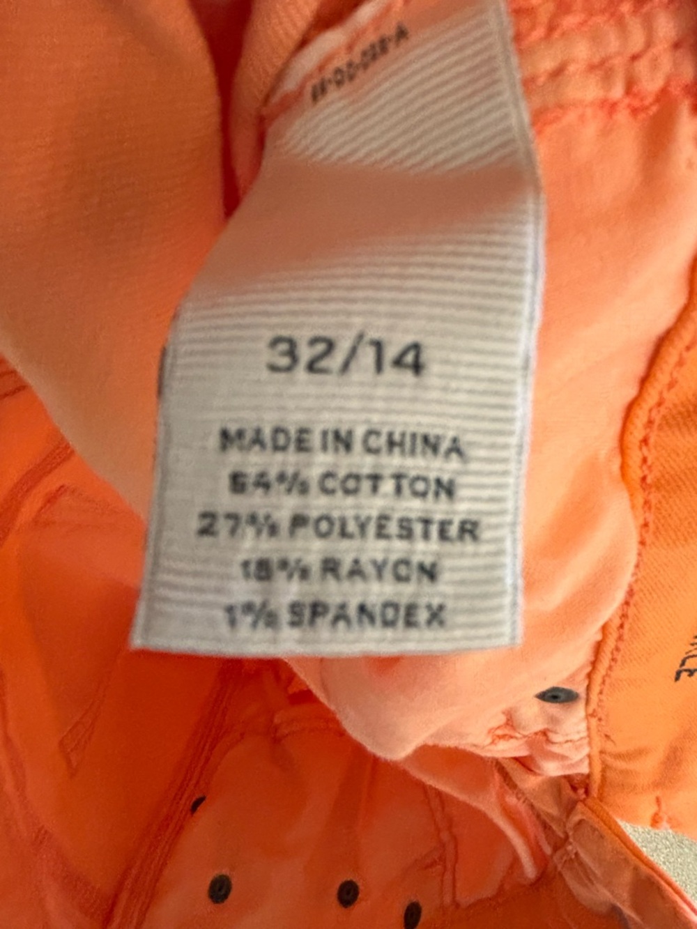 STYLUS Bright Orange Denim Waistband Detail Sz. 14 - Picture 5 of 7